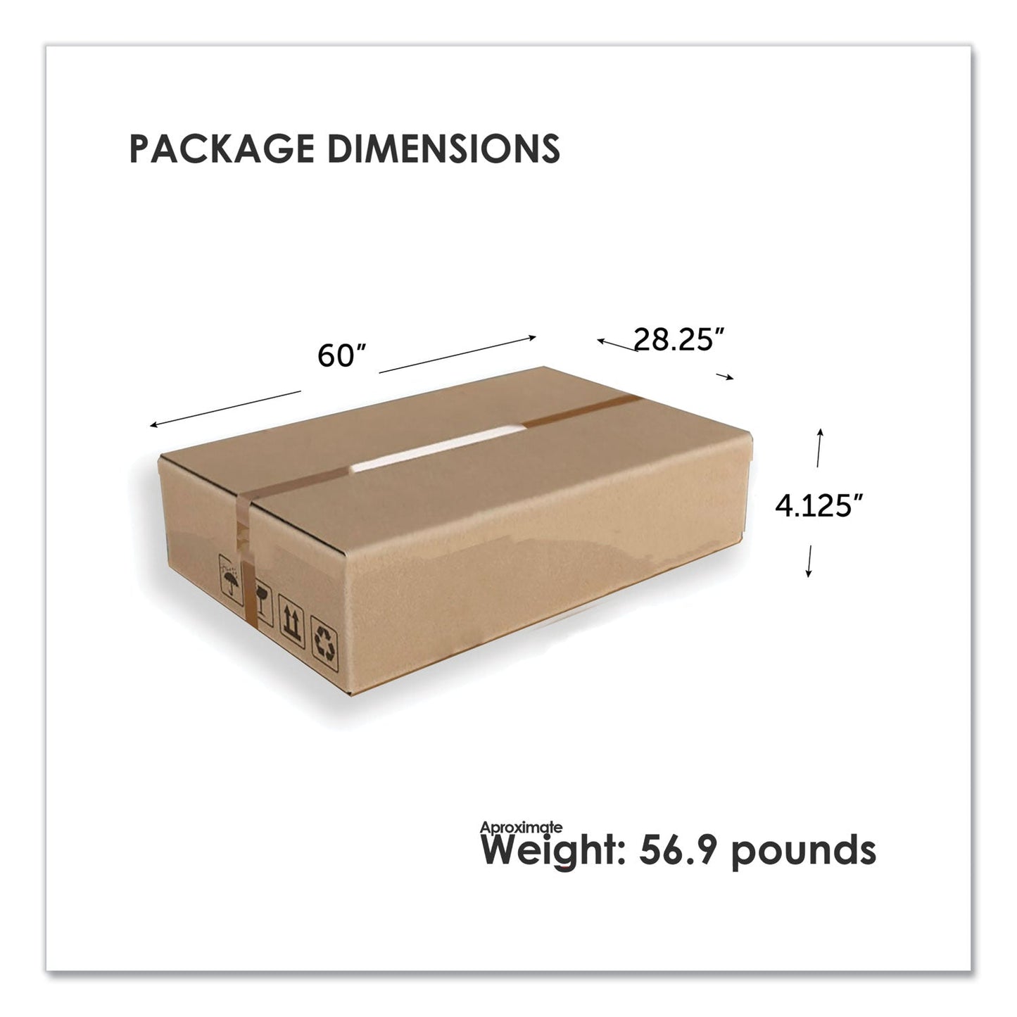 Linea Italia Trento Line Rectangular Desk, 59.13" x 23.63" x 29.5", Mocha