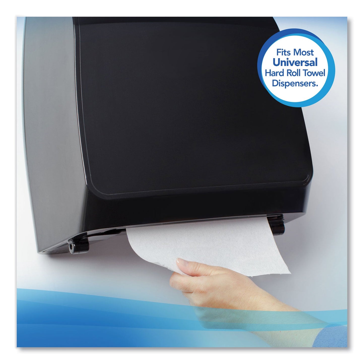 Scott Essential High Capacity Hard Roll Towels for Business, 1.5" Core, 8" x 1,000 ft, Recycled, White, 6/Carton