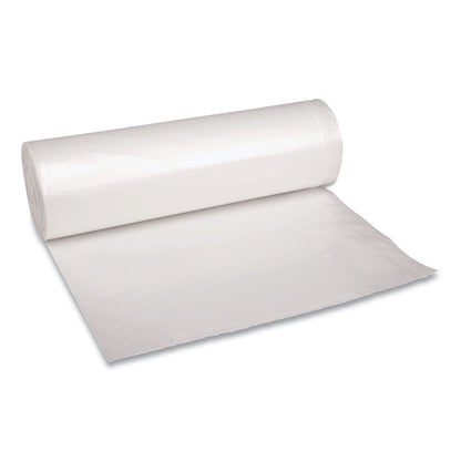 Boardwalk Low Density Repro Can Liners, 60 gal, 1.4 mil, 38" x 58", Clear, 10 Bags/Roll, 10 Rolls/Carton