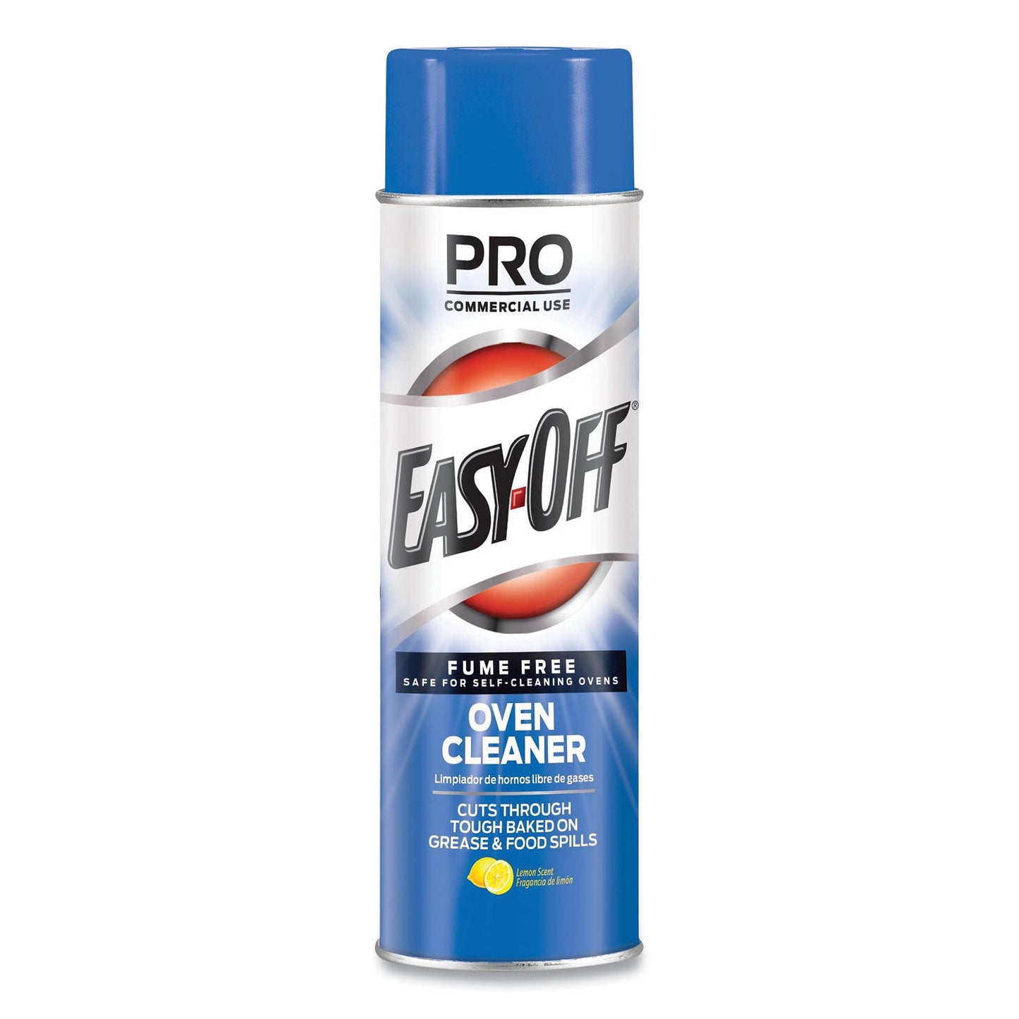 Professional EASY-OFF Fume Free Max Oven Cleaner, Foam, Lemon, 24 oz Aerosol Spray, 6/Carton