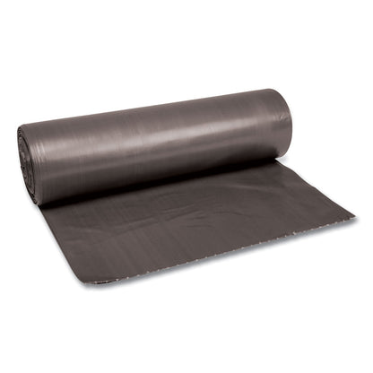 Boardwalk Low-Density Waste Can Liners, 56 gal, 1.1 mil, 43" x 47", Gray, 100/Carton