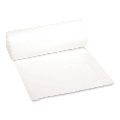 Boardwalk Low-Density Waste Can Liners, 16 gal, 0.4 mil, 24" x 32", White, 500/Carton