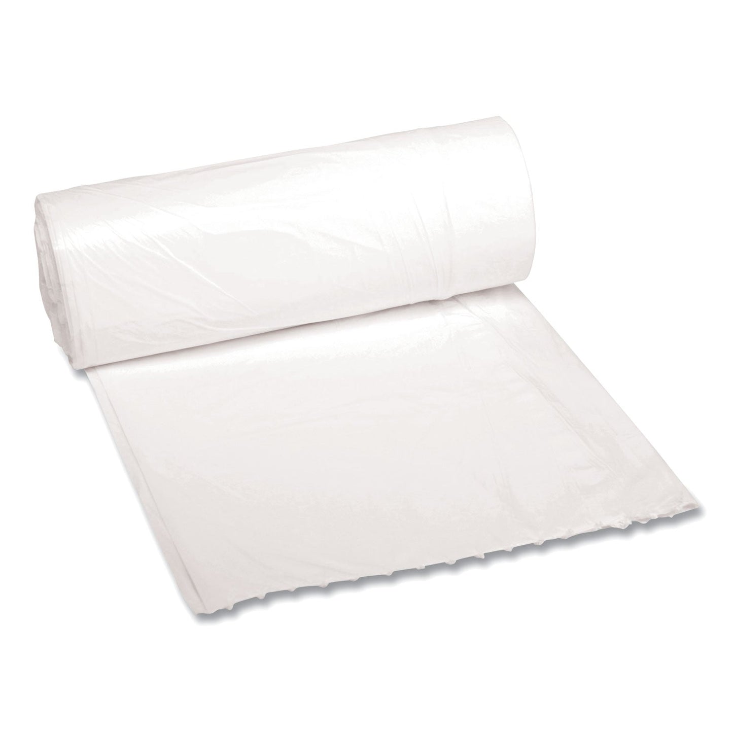 Boardwalk Low-Density Waste Can Liners, 10 gal, 0.4 mil, 24" x 23", White, 500/Carton