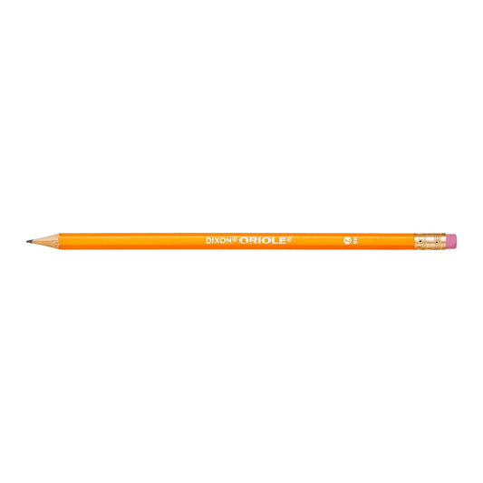 Dixon Oriole Pre-Sharpened Pencil, HB (#2), Black Lead, Yellow Barrel, 144/Pack