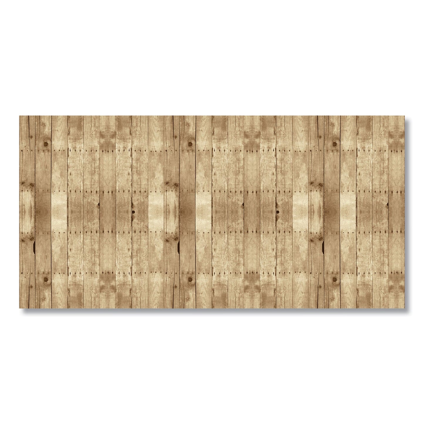 Pacon Bordette Designs, 48" x 50 ft Roll, Weathered Wood, Brown/White