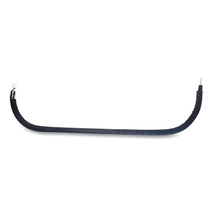 Tatco Crowd Control Rope, Velour, 6 ft, Black