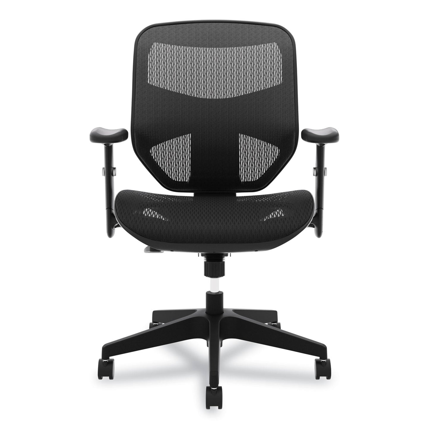 HON VL534 Mesh High-Back Task Chair, Supports Up to 250 lb, 18" to 22" Seat Height, Black