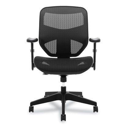 HON VL534 Mesh High-Back Task Chair, Supports Up to 250 lb, 18" to 22" Seat Height, Black