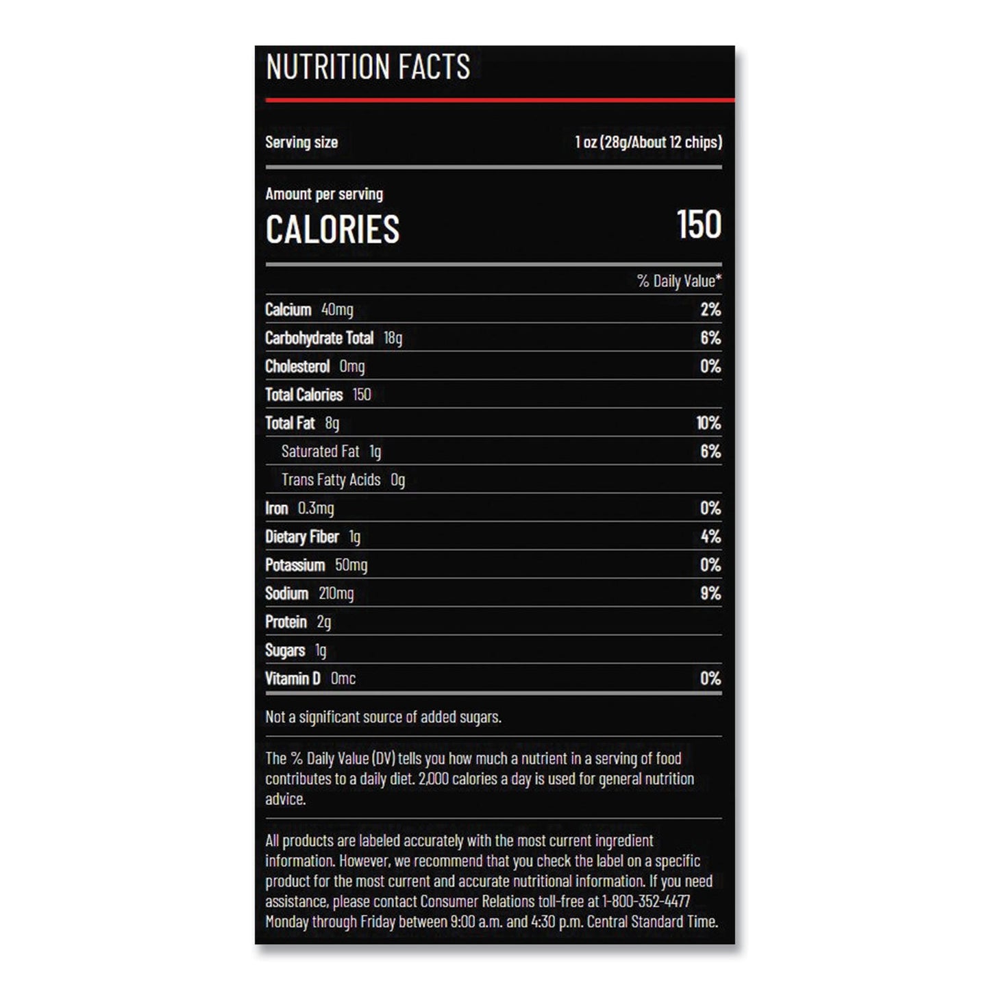 Doritos Nacho Cheese Tortilla Chips, 1.75 oz Bag, 64/Carton