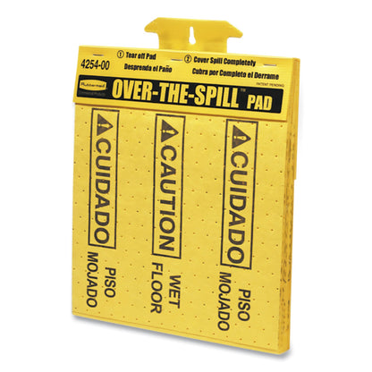 Rubbermaid Over-The-Spill Pad Tablet, 12 oz, 16.5 x 14, 22/Pack