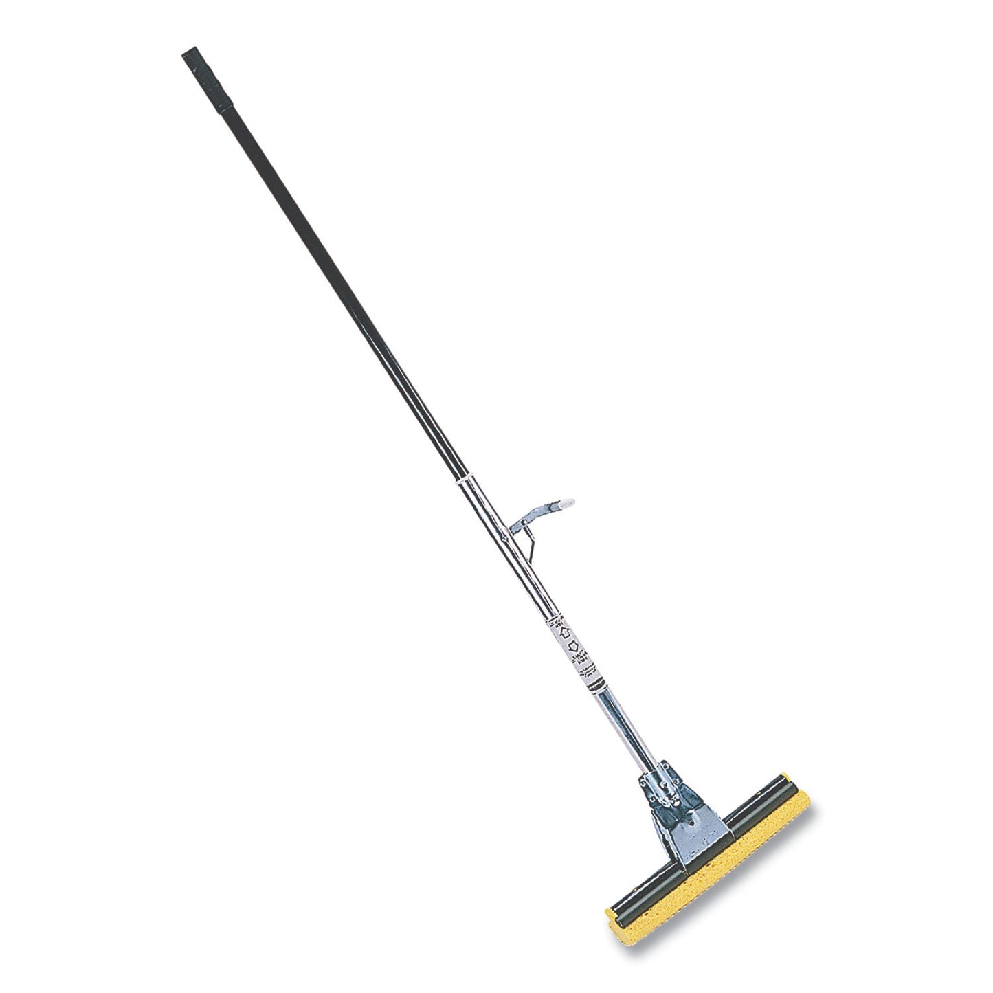Rubbermaid Steel Sponge Mop, 12" Wide Yellow Cellulose Sponge Head, Bronze Steel Handle