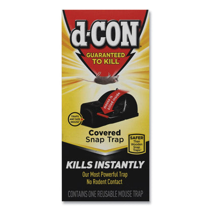 d-CON Ultra Set Covered Snap Trap, Plastic, 6/Carton
