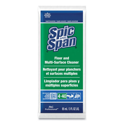 Spic and Span Liquid Floor Cleaner, 3 oz Packet, 45/Carton