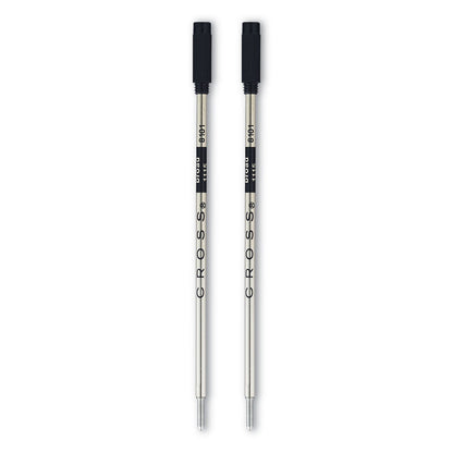 Cross Refills for Cross Ballpoint Pens, Bold Conical Tip, Black Ink, 2/Pack