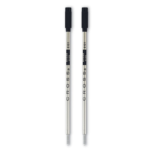 Cross Refills for Cross Ballpoint Pens, Bold Conical Tip, Black Ink, 2/Pack