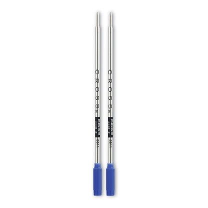 Cross Refills for Cross Ballpoint Pens, Medium Conical Tip, Blue Ink, 2/Pack