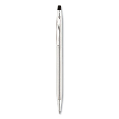 Cross Classic Century Ballpoint Pen and Pencil Set, 0.7 mm Black Pen, 0.7 mm HB Pencil, Chrome/Black Barrels