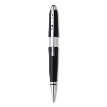 Cross Edge Gel Pen, Retractable, Medium 0.7 mm, Black Ink, Black Barrel