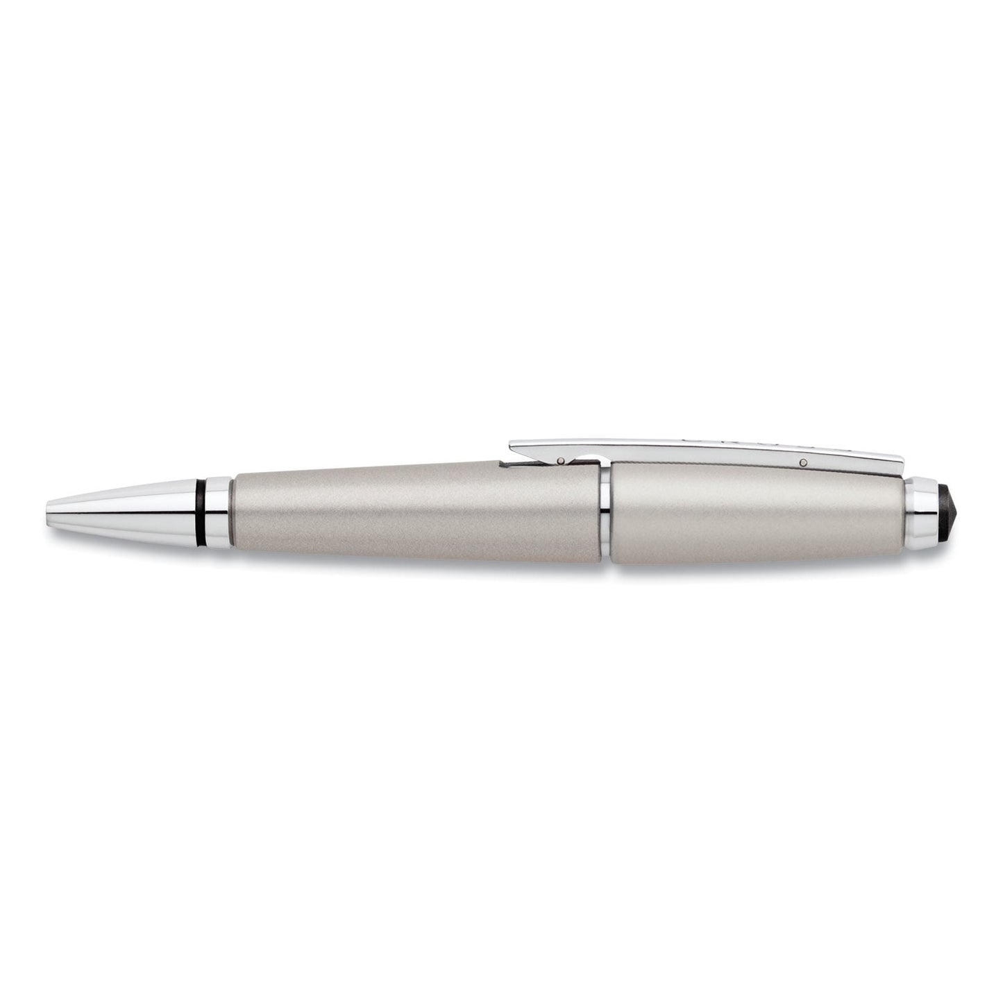 Cross Edge Gel Pen, Retractable, Medium 0.7 mm, Black Ink, Titanium Barrel