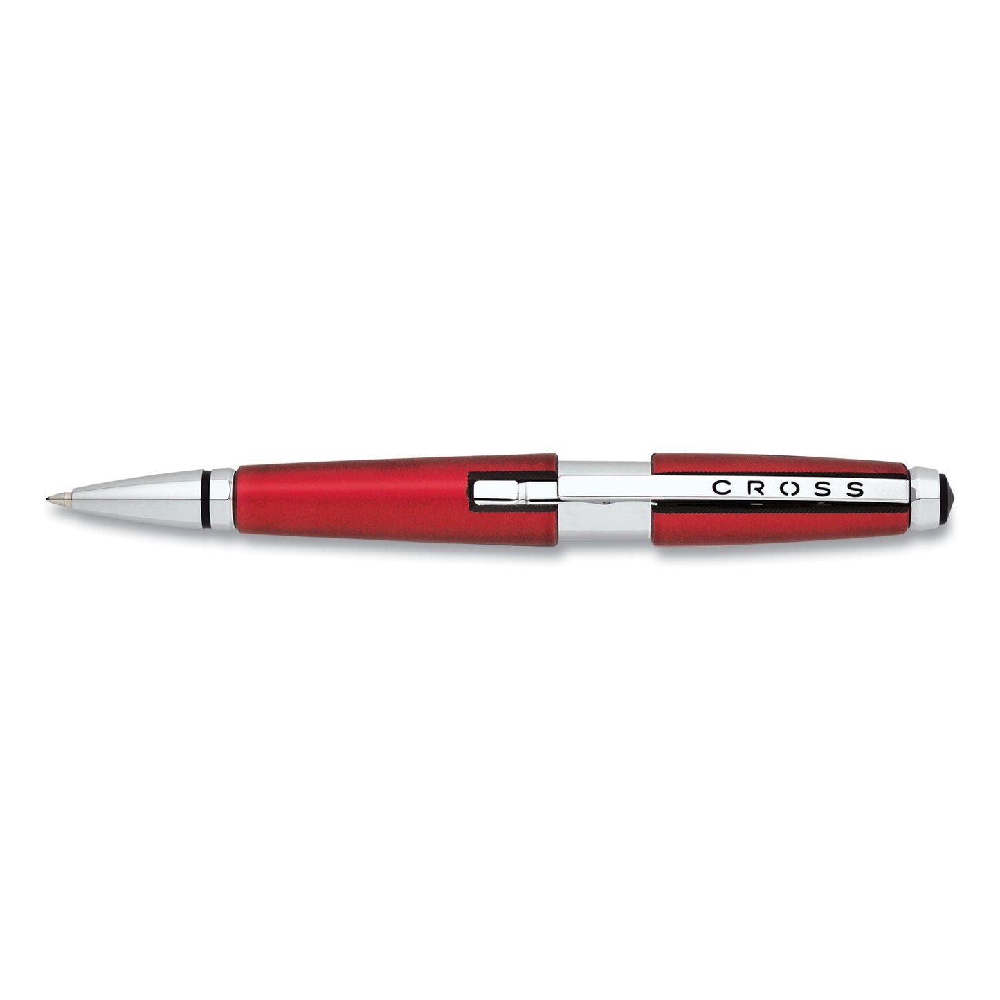 Cross Edge Gel Pen, Retractable, Medium 0.7 mm, Black Ink, Red Barrel