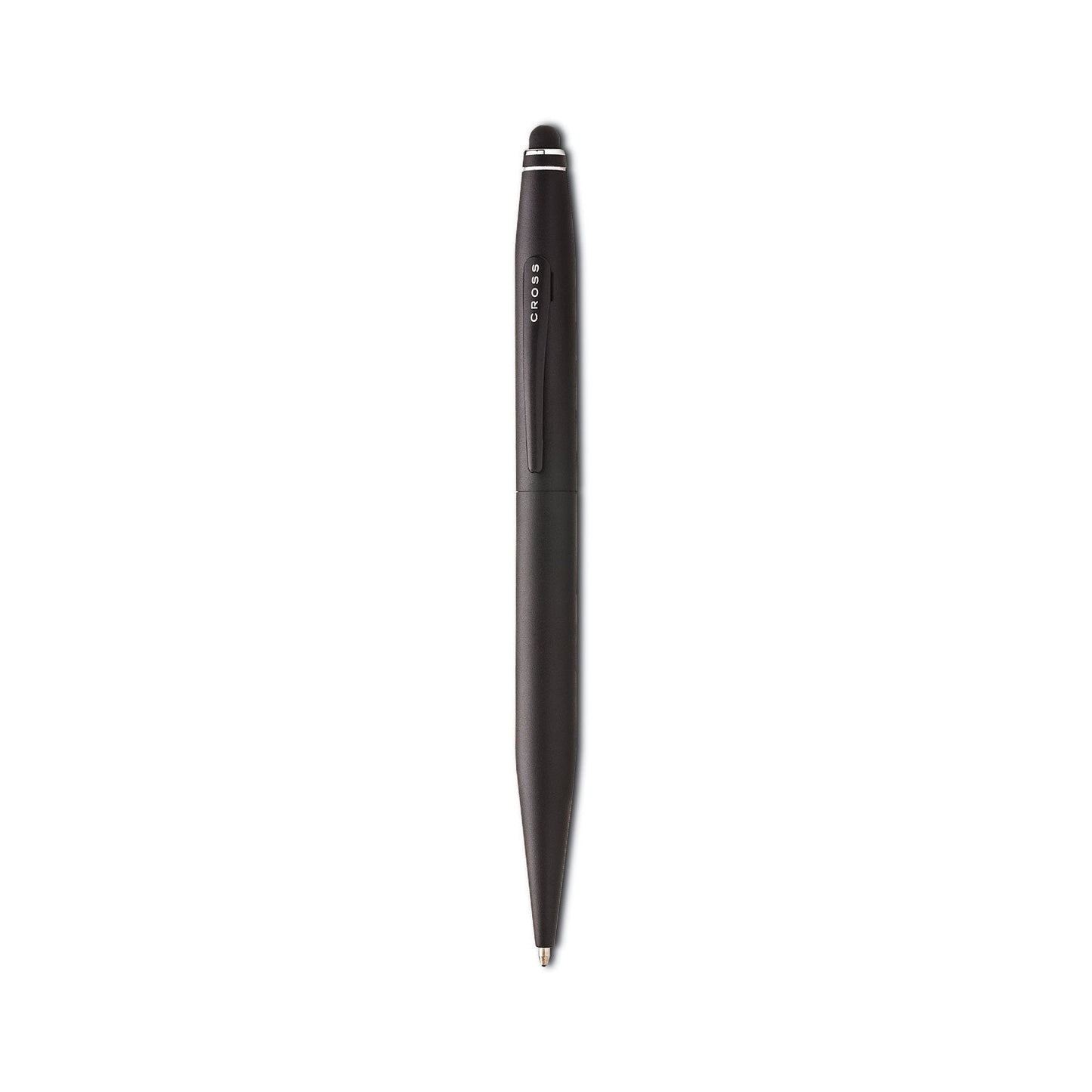 Cross Tech 2 Ballpoint Pen/Stylus, Retractable, Medium 0.7 mm, Black Ink, Black Barrel
