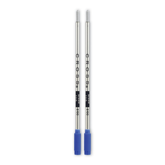Cross Refills for Cross Ballpoint Pens, Bold Conical Tip, Blue Ink, 2/Pack