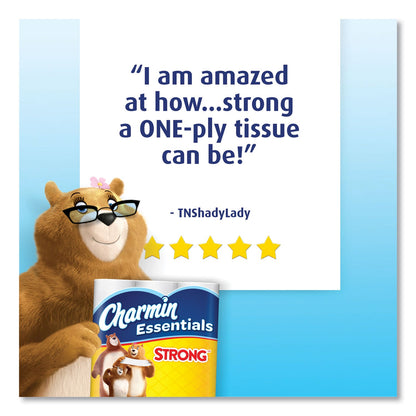 Charmin Essentials Strong Bathroom Tissue, Septic Safe, 1-Ply, White, 451/Roll,12 Rolls/Pack