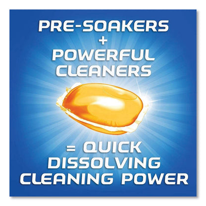FINISH Dish Detergent Gelpacs, Orange Scent, Box of 32 Gelpacs, 8 Boxes/Carton