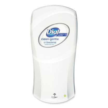 Dial Clean+Gentle Antibacterial Foaming Hand Wash Refill for FIT Touch Free Dispenser, Fragrance Free, 1 L, 3/Carton