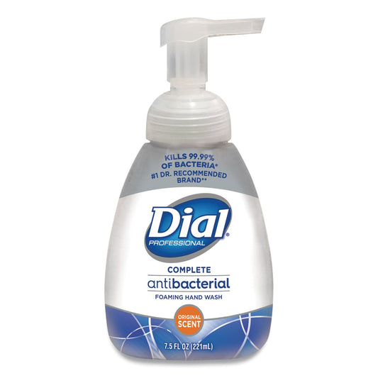 Dial Antibacterial Foaming Hand Wash, Original, 7.5 oz Pump