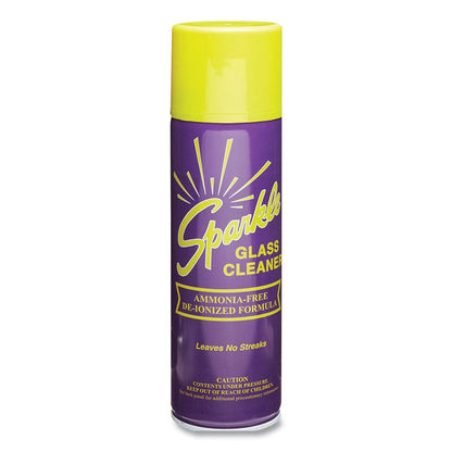 Sparkle Glass Cleaner, 20 oz Aerosol Spray, 12/Carton