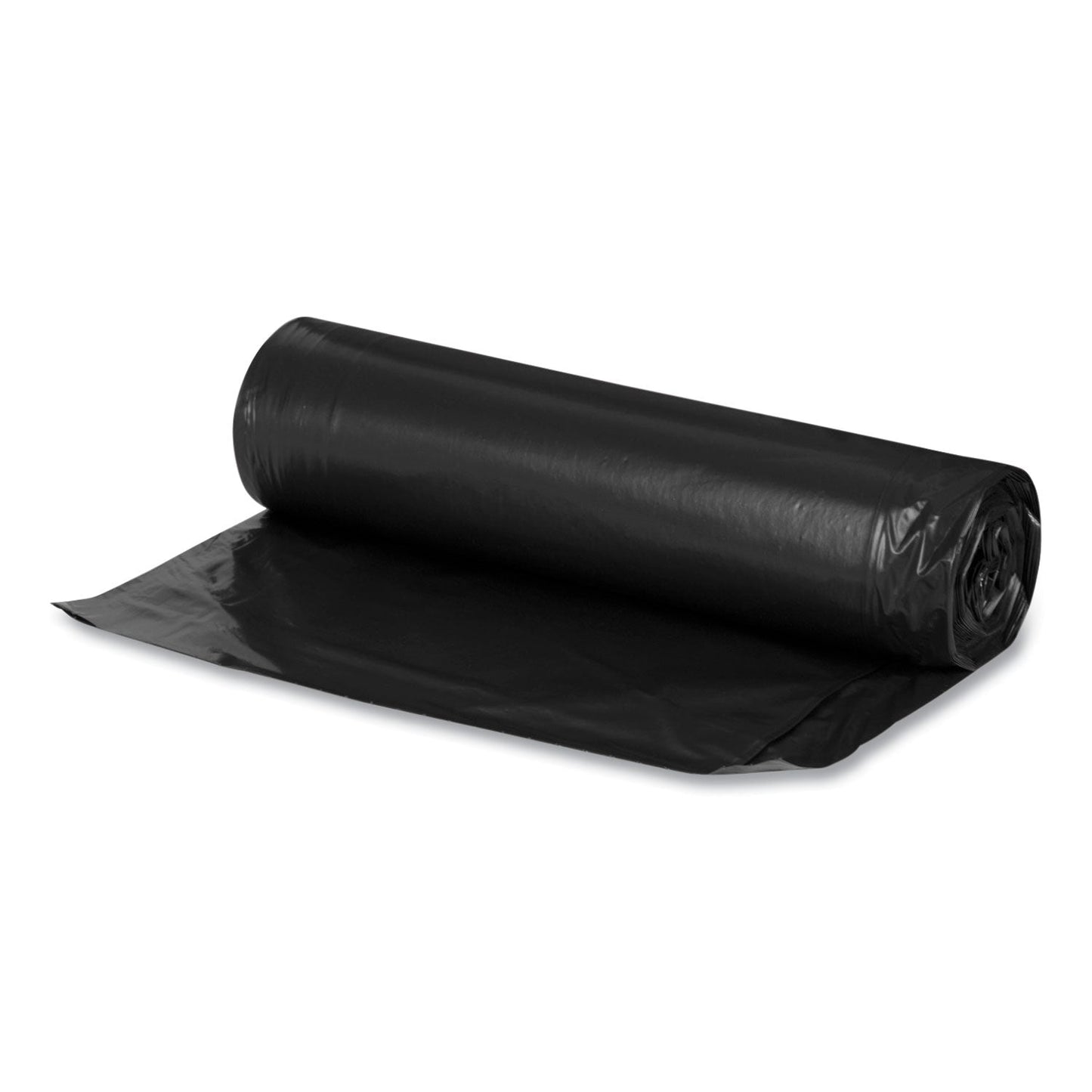 Boardwalk Low Density Repro Can Liners, For Slim Jim Containers, 23 gal, 1 mil, 28" x 45", Clear, 15 Bags/Roll, 10 Rolls/Carton