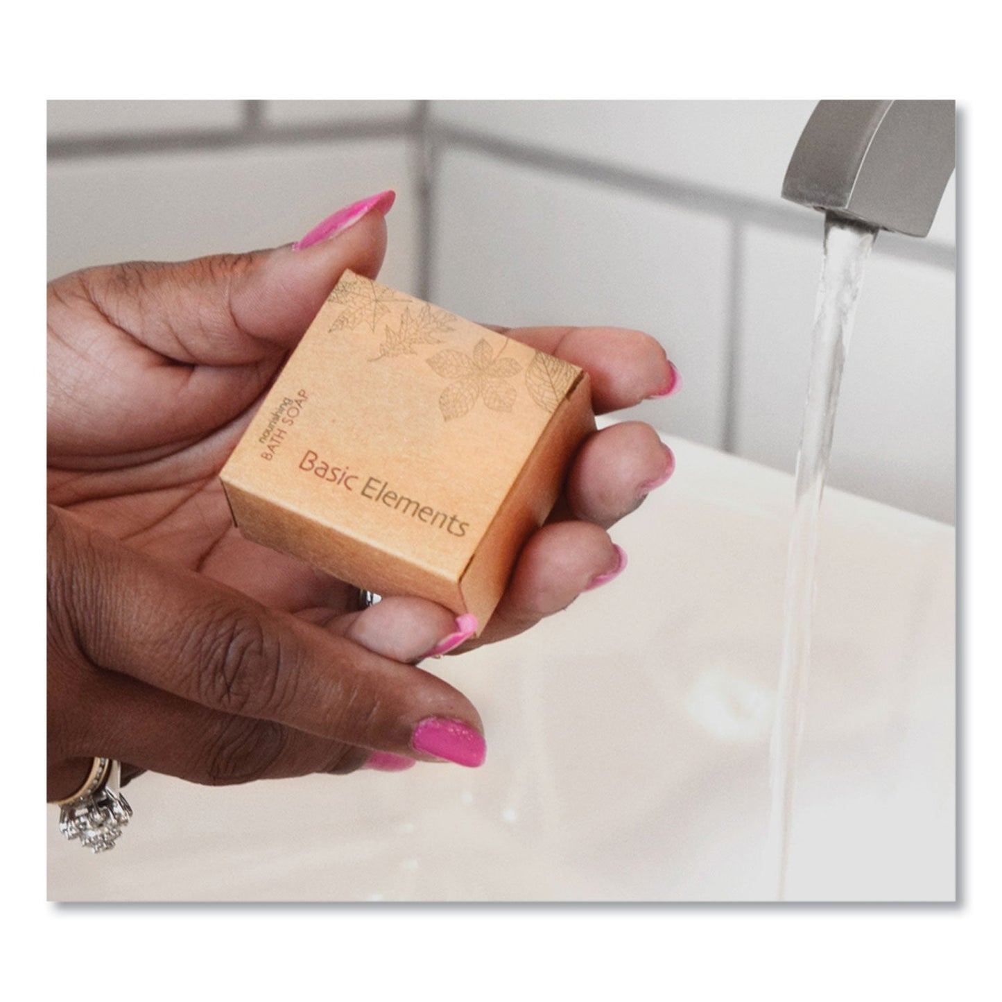 Basic Elements Bath Soap Bar, Clean Scent, 1.41 oz, 200/Carton