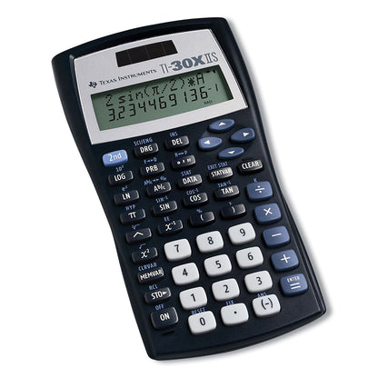 Texas Instruments TI-30X IIS Scientific Calculator, 10-Digit LCD, Black