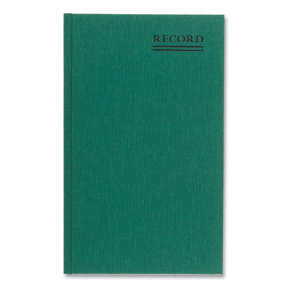 National Emerald Series Account Book, Green Cover, 12.25 x 7.25 Sheets, 150 Sheets/Book