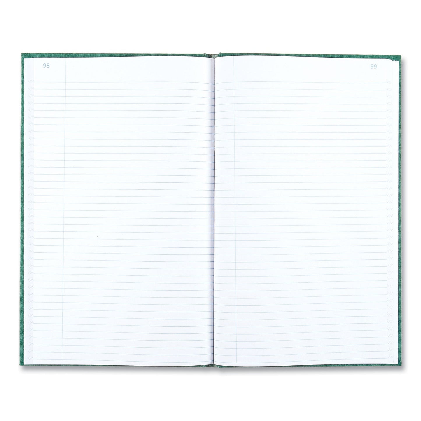 National Emerald Series Account Book, Green Cover, 12.25 x 7.25 Sheets, 150 Sheets/Book