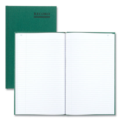 National Emerald Series Account Book, Green Cover, 12.25 x 7.25 Sheets, 150 Sheets/Book