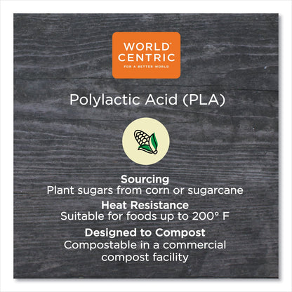 World Centric PLA Clear Cold Cups, Souffle, 2 oz, Clear, 2,000/Carton