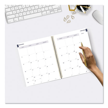 Blueline Monthly 14-Month Planner, Spring Floral Watercolor Artwork, 11 x 8.5, Multicolor Cover, 14-Month (Dec to Jan): 2022 to 2024