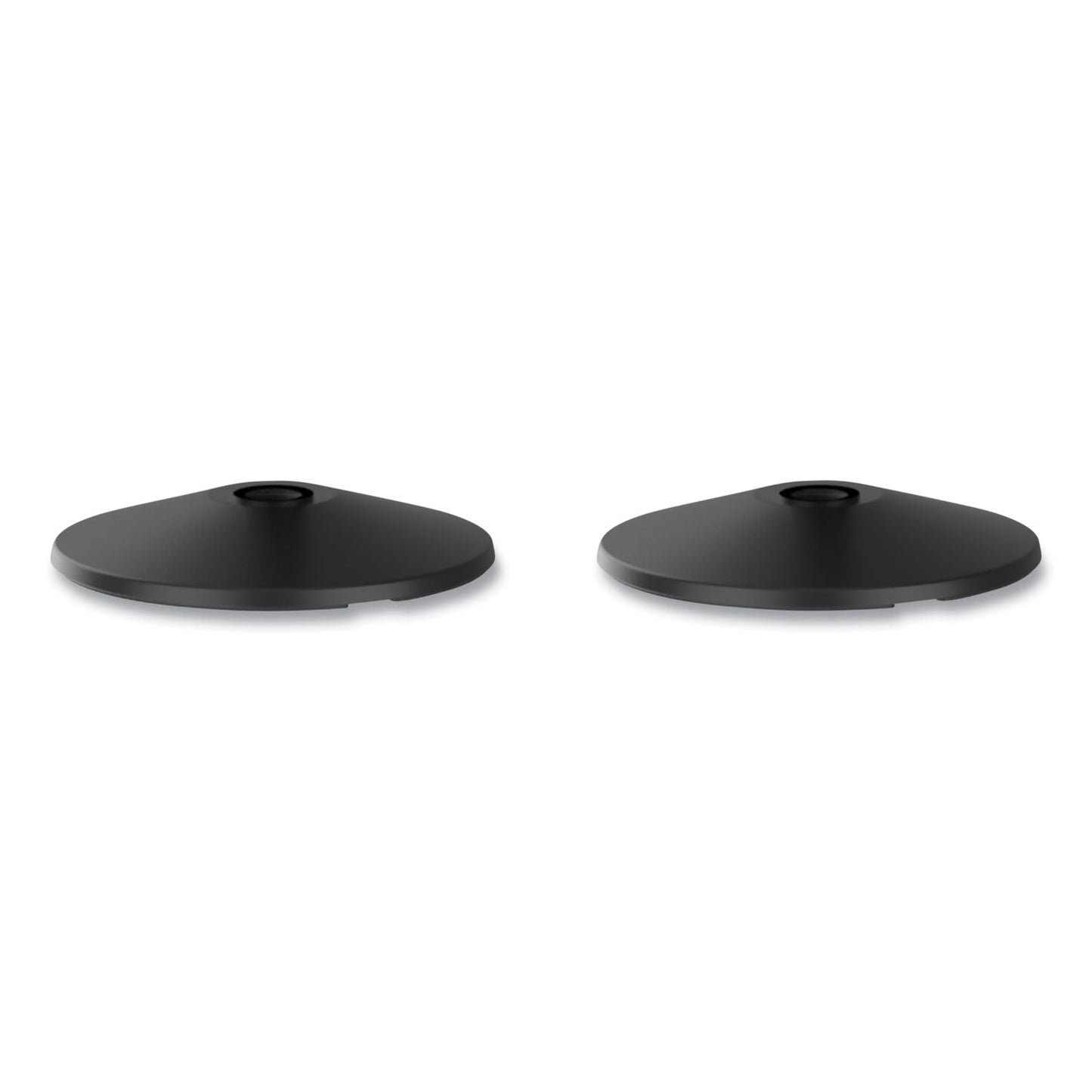 Tatco Adjusta-Tape Crowd Control Base Only, Steel, 14" Deep, Black, 2/Box