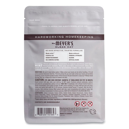 Mrs. Meyer's Automatic Dish Detergent, Lavender, 12.7 oz Pack, 20/Pack, 6 Packs/Carton