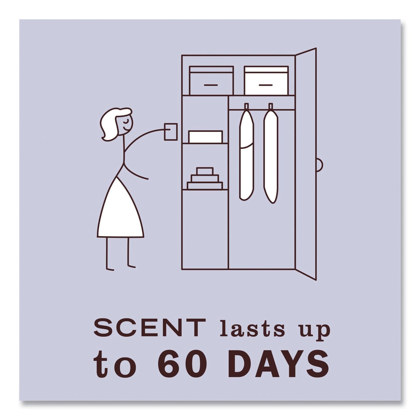 Mrs. Meyer's Clean Day Scent Sachets, Lavender, 0.05 lbs Sachet, 18/Carton