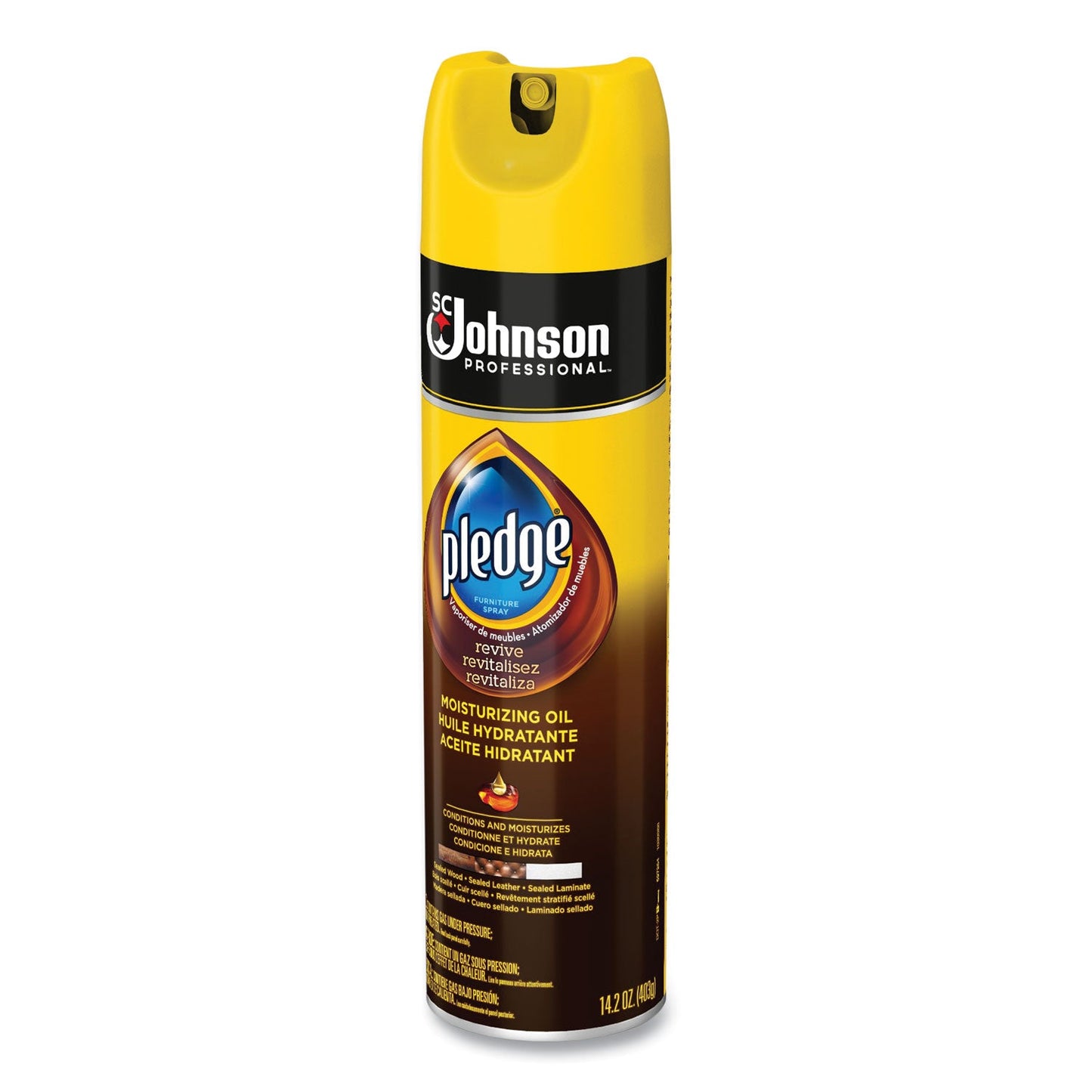 Pledge Furniture Polish, Revive Moisturizing Oil, 14.2 oz Can