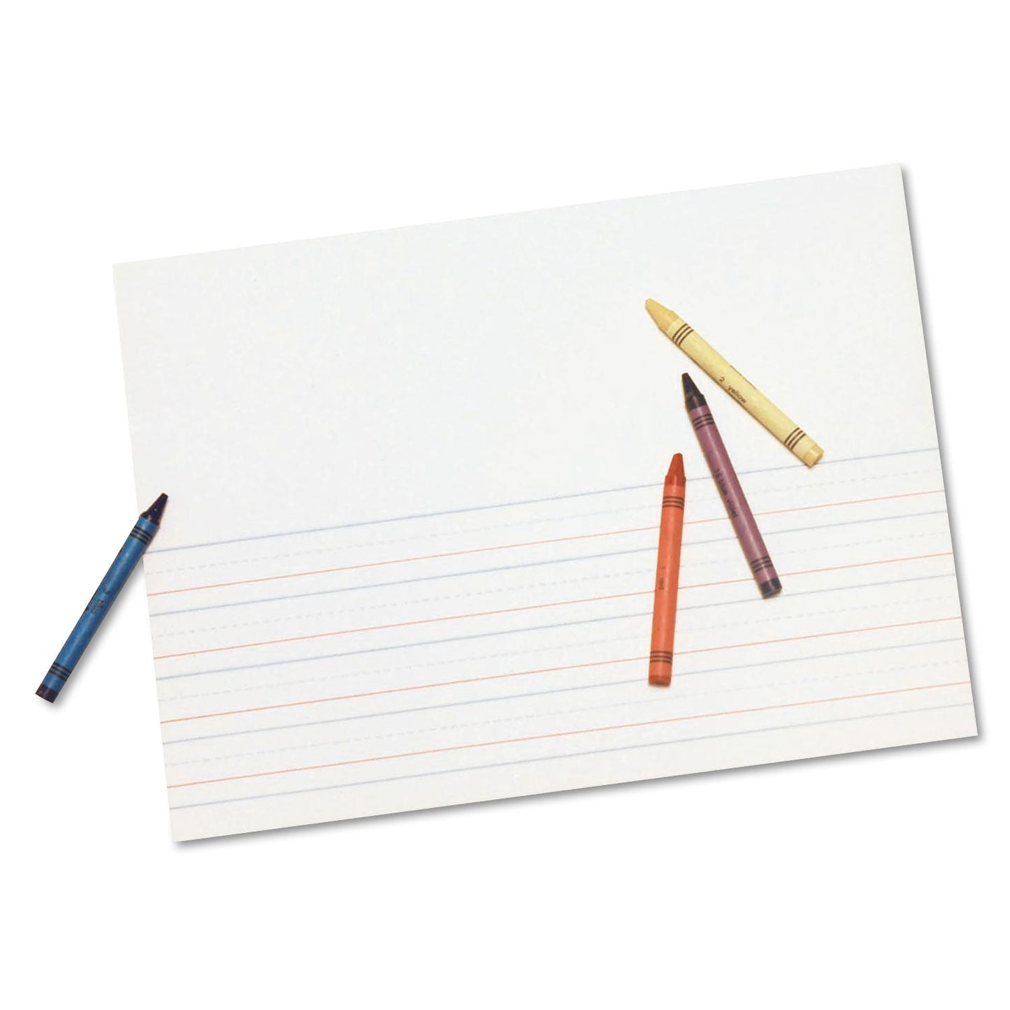 Pacon Multi-Program Picture Story Paper, 16 lb, 1/2" Long Rule, One-Sided, 9 x 12, 500/Pack