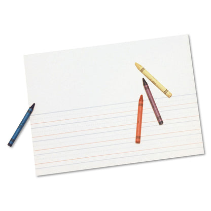 Pacon Multi-Program Picture Story Paper, 16 lb, 1/2" Long Rule, One-Sided, 9 x 12, 500/Pack
