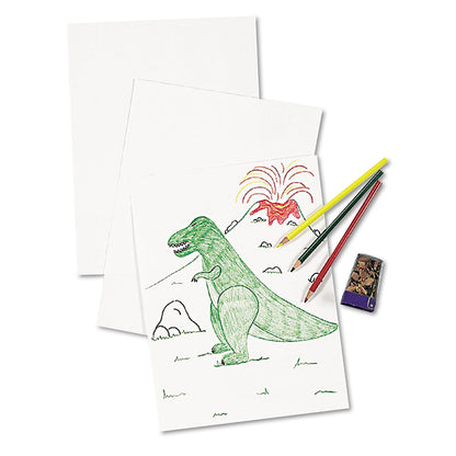 Pacon White Drawing Paper, 57 lb Text Weight, 12 x 18, Pure White, 500/Ream