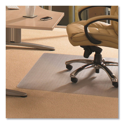 Floortex Cleartex Advantagemat Phthalate Free PVC Chair Mat for Low Pile Carpet, 60 x 48, Clear