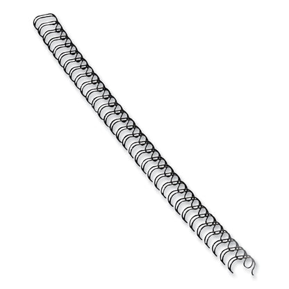 Fellowes Wire Bindings, 1/4" Diameter, 35 Sheet Capacity, Black, 25/Pack