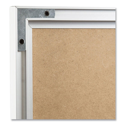 U Brands Melamine Dry Erase Board, 24 x 18, White Surface, Silver Frame