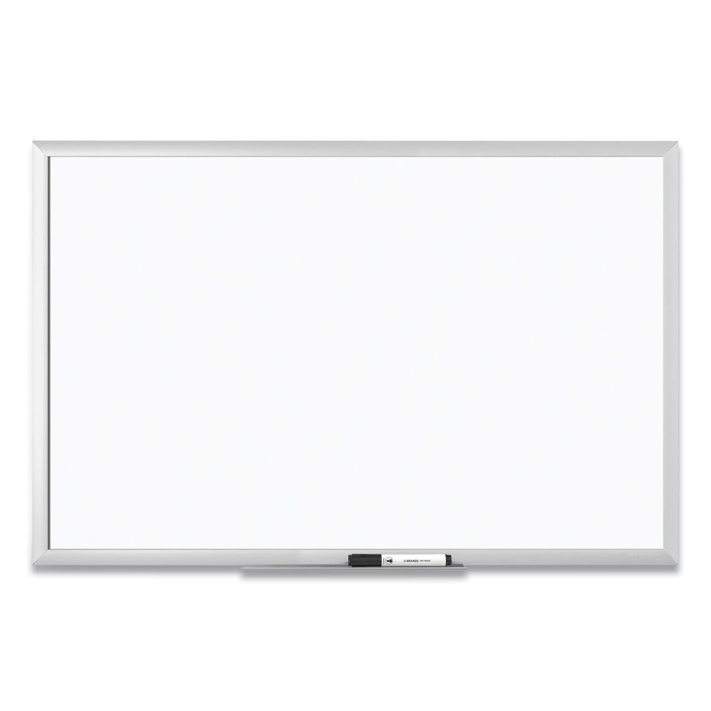 U Brands Magnetic Dry Erase Board with Aluminum Frame, 36 x 24, White Surface, Silver Frame